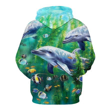 Load image into Gallery viewer, 3D Hoodie Dolphin V8 (Check size detail in description)