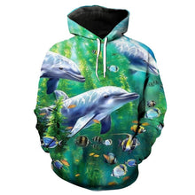 Load image into Gallery viewer, 3D Hoodie Dolphin V8 (Check size detail in description)