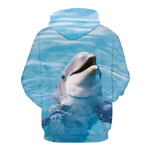 Load image into Gallery viewer, 3D Hoodie Dolphin V3 (Check size detail in description)