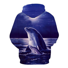 Load image into Gallery viewer, 3D Hoodie Dolphin V7 (Check size detail in description)