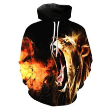 Load image into Gallery viewer, 3D Lion Style Hoodie V1 (Check your size details in description)