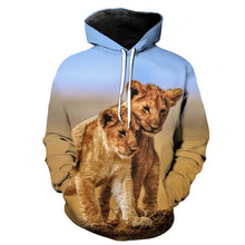 Load image into Gallery viewer, 3D Lion Style Hoodie V8 (Check your size details in description)