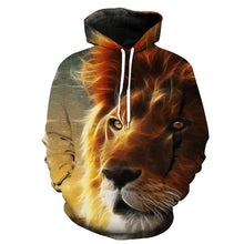 Load image into Gallery viewer, 3D Lion Style Hoodie V21 (Check your size details in description)