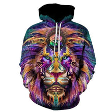 Load image into Gallery viewer, 3D Lion Style Hoodie V19 (Check your size details in description)
