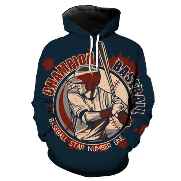 Baseball 3D hoodie V7 (Check your size in description)