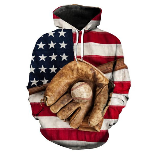 Baseball 3D hoodie V9 (Check your size in description)