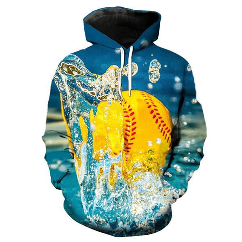 Baseball 3D hoodie V3 (Check your size in description)