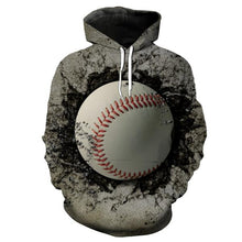 Load image into Gallery viewer, Baseball 3D hoodie V8 (Check your size in description)
