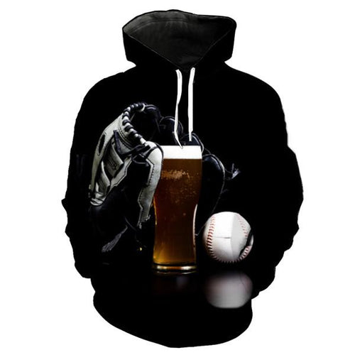 Baseball 3D hoodie V6 (Check your size in description)