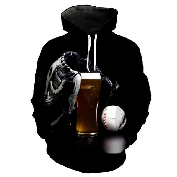 Baseball 3D hoodie V6 (Check your size in description)