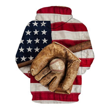Load image into Gallery viewer, Baseball 3D hoodie V9 (Check your size in description)