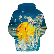 Load image into Gallery viewer, Baseball 3D hoodie V3 (Check your size in description)