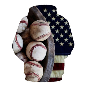 Baseball 3D hoodie V4 (Check your size in description)