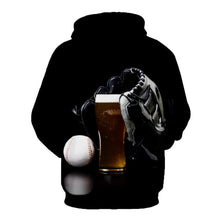 Load image into Gallery viewer, Baseball 3D hoodie V6 (Check your size in description)