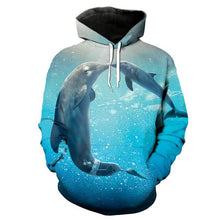 Load image into Gallery viewer, 3D Hoodie Dolphin V4 (Check size detail in description)