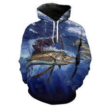 Load image into Gallery viewer, 3D Hoodie Fish V35(Check size detail in description)