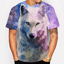 Load image into Gallery viewer, 3D Pink Star Blank Wolf Short Sleeve T-Shirt EUR Size