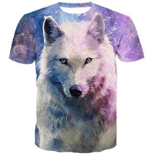 Load image into Gallery viewer, 3D Pink Star Blank Wolf Short Sleeve T-Shirt EUR Size