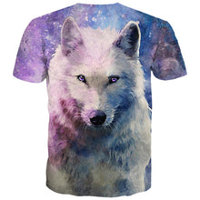 Load image into Gallery viewer, 3D Pink Star Blank Wolf Short Sleeve T-Shirt EUR Size