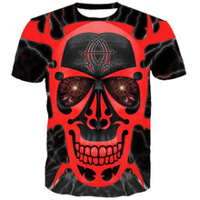 Load image into Gallery viewer, 3D Scarlet skull print Unisex casual top T-shirt Fashion EUR Size