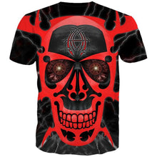 Load image into Gallery viewer, 3D Scarlet skull print Unisex casual top T-shirt Fashion EUR Size
