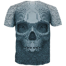 Load image into Gallery viewer, 3D skull series metal skull printing cool street clothing fashion T-shirt EUR Size