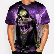 Load image into Gallery viewer, 3D Cool DJ Skull fashion short-sleeved T shirt EUR Size