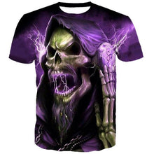Load image into Gallery viewer, 3D Cool DJ Skull fashion short-sleeved T shirt EUR Size