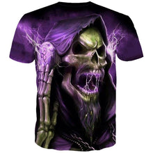 Load image into Gallery viewer, 3D Cool DJ Skull fashion short-sleeved T shirt EUR Size