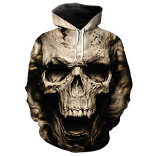 Load image into Gallery viewer, 3D skull series fashion hoodie sweatshirt hip hop streetwear EUR SIZE