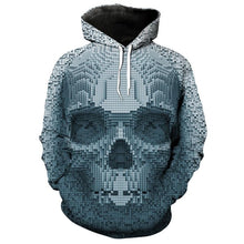 Load image into Gallery viewer, 3D skull hoodie pullover hip hop sweatshirt streetwear EUR SIZE