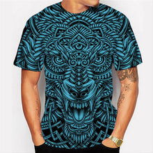 Load image into Gallery viewer, 3D Cool Wolf Totem Print Fashion Casual Short Sleeve T-Shirt