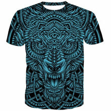 Load image into Gallery viewer, 3D Cool Wolf Totem Print Fashion Casual Short Sleeve T-Shirt