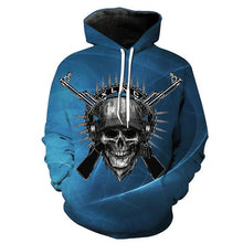 Load image into Gallery viewer, 3D Skull Hoodie Collection V1