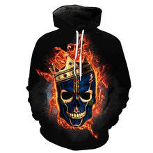 Load image into Gallery viewer, 3D Skull Hoodie Collection V2