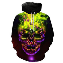 Load image into Gallery viewer, 3D Skull Hoodie Collection V4