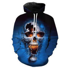 Load image into Gallery viewer, 3D Skull Hoodie Collection V4
