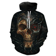 Load image into Gallery viewer, 3D Skull Hoodie Collection V4