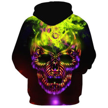 Load image into Gallery viewer, 3D Skull Hoodie Collection V4