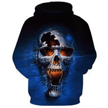 Load image into Gallery viewer, 3D Skull Hoodie Collection V4