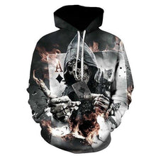 Load image into Gallery viewer, 3D Skull Hoodie Collection V5