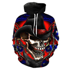 Load image into Gallery viewer, 3D Skull Hoodie Collection V7