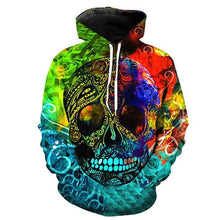 Load image into Gallery viewer, 3D Skull Hoodie Collection V7