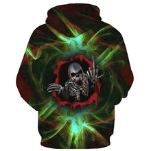 Load image into Gallery viewer, 3D Skull Hoodie Collection V7