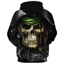 Load image into Gallery viewer, 3D Skull Hoodie Collection V8