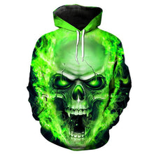 Load image into Gallery viewer, 3D Skull Hoodie Collection V10