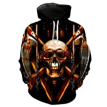Load image into Gallery viewer, 3D Skull Hoodie Collection V10
