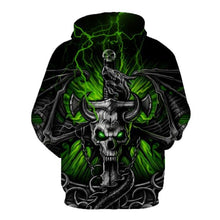 Load image into Gallery viewer, 3D Skull Hoodie Collection V10