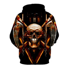 Load image into Gallery viewer, 3D Skull Hoodie Collection V10