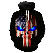 Load image into Gallery viewer, 3D Skull Hoodie Collection V12